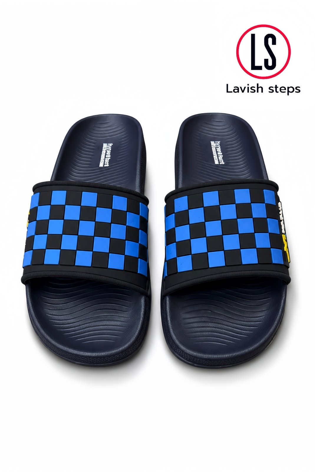 LAVISH ELITE CHECK SLIDES | PREMIUM EXPORT QUALITY | HYPER BURST RECOVERY SOLE “LIMITED EDITION” - Lavish steps