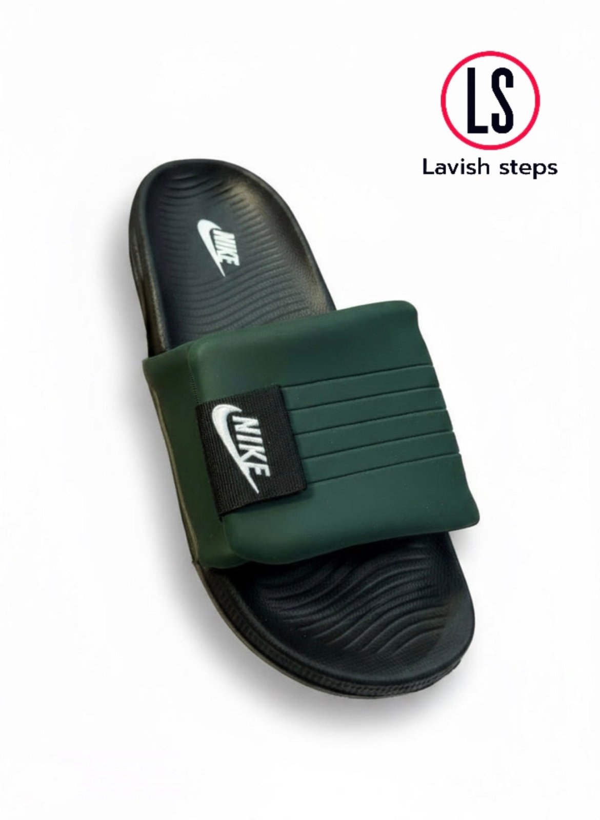 NKE AIRCUSH SLIPPERS | SUPER SOFT & ANTI - SLIP |“ADJUSTABLE STRAP” - Lavish steps