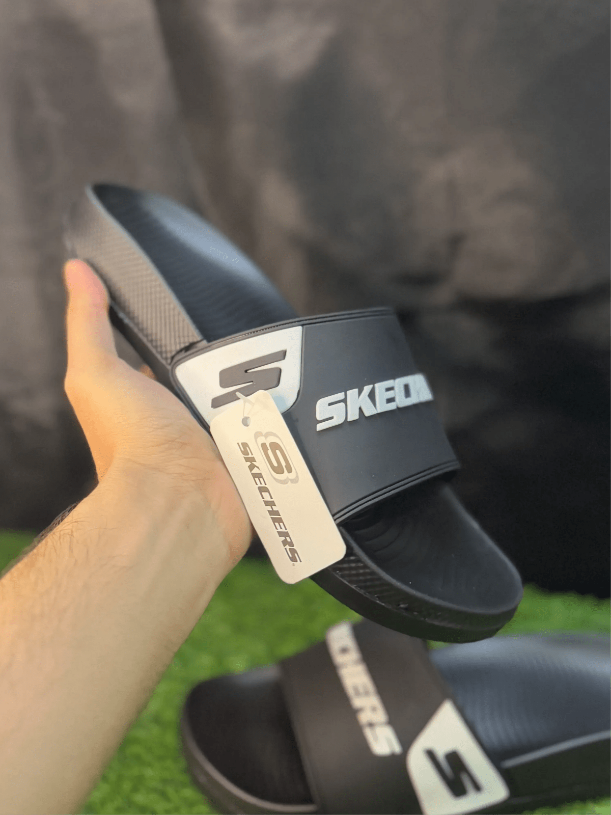 SKECHERS PREMIUM SLIDES | SOFT AND MEDICATED | “SPECIALLY MADE FOR FOOT PAIN RELIEF” - Lavish steps